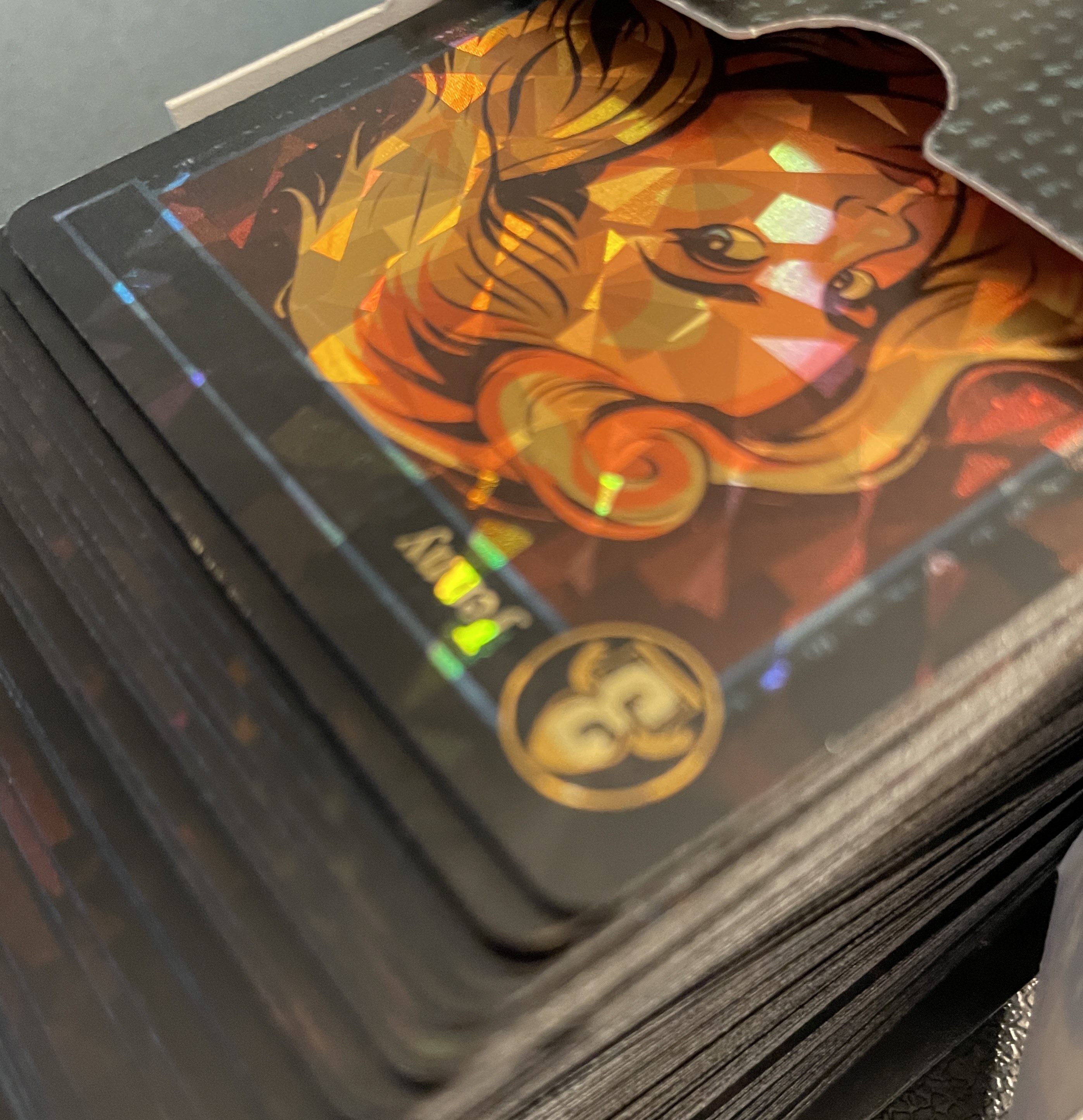 Full set of gold shard PhreakNIC cards